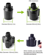 4-in-1 Car Expander with Dual Cup Holder, Phone Holder, 360 Adjustable Base, All Purpose Organizer for Snack Bottles, Drinks