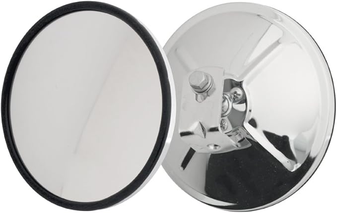 GG Grand General 33260 Chrome 6" Convex Blind Spot Mirror with "L" Bracket