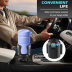 Cup Holder Expander for Car – Fits Most Vehicle Models, Extends Cup Holder Depth, Durable ABS Plastic (Silvery)