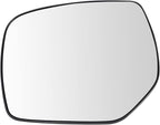 TRQ Driver Side Mirror Glass Non Heated with Backing Plate For Factory Equipped Mirrors Compatible with 2014-18 Subaru Forest