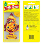 Little Trees Car Air Freshener | Hanging Tree Provides Long Lasting Scent for Auto and Home | Mango Berry Smoothie, 24 Air Fr