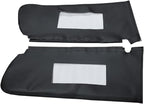 Car Sun Visor Cover Pair Fit for Chevy Tahoe Suburban Yukon 1995-1999, Microfiber Leather, Black