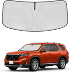 Windshield Sun Shade for Honda Pilot 2016-2024 2025 2026 Sunshade Front Window Shade Custom Fit Pilot Accessories Sun Visor Foldable Shade Blocks UV Rays Accessories