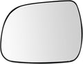 TRQ Driver Side Mirror Glass Heated For Factory Equipped Mirrors Compatible with 2010-2013 Toyota Highlander US Built Models