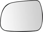 TRQ Driver Side Mirror Glass Heated For Factory Equipped Mirrors Compatible with 2010-2013 Toyota Highlander US Built Models