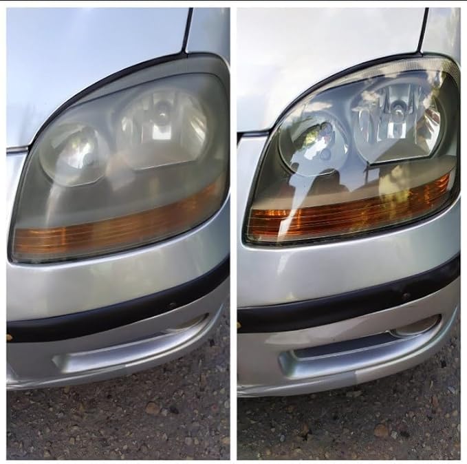 3-Step Headlight Restoration Kit – Removes Yellowing, Haze & Oxidation | No Tools Needed | Lasts Up to 2 Years | for All Vehi