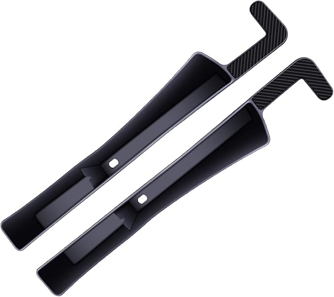2PCS Car Seat Gap Filler, Vehicle Seat Organizer for Avoiding Dropped Items, Fill The Gap Between Seat and Console, No Drop Seats Guard for Coins Wallets Keys, Universal Car Accessories (Black)