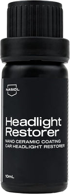 Nasiol Headlight Restorer, Nano Ceramic Restoration and Protection Kit, No Power Tools Required, Brings Headlights Back to Like New Condition, Ultimate UV Protection, 3+ Years Durability