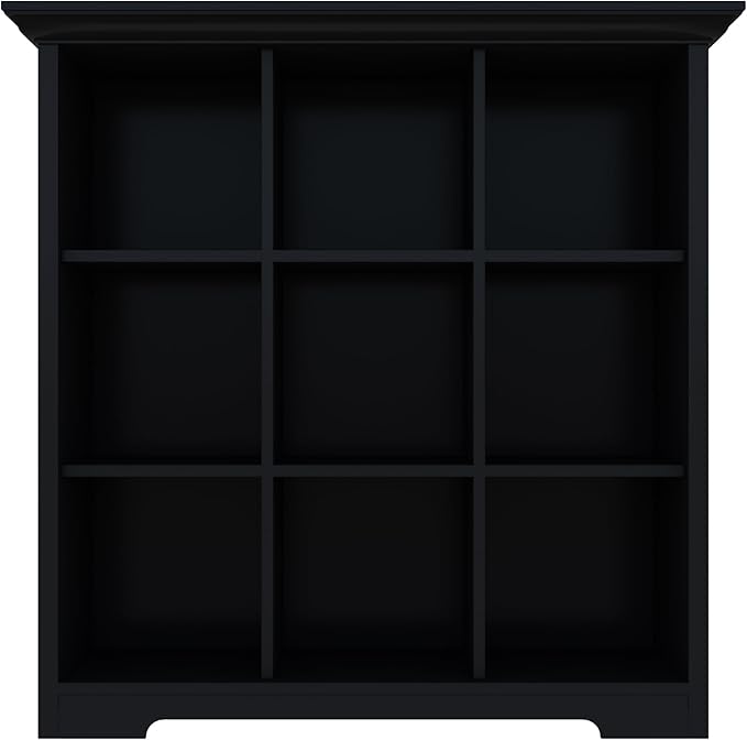 OSCHF Cube Storage Bookcase with Base - Wooden 3 Tiers Floor Standing Open Shelf Cabinet for Home and Office, 9-Cube Lattice 