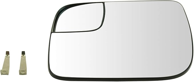 TRQ Driver Side Mirror Glass Heated Compatible with 2011-2012 Ford Explorer 2013-2017 Police Interceptor Utility FO1324221