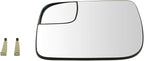 TRQ Driver Side Mirror Glass Heated Compatible with 2011-2012 Ford Explorer 2013-2017 Police Interceptor Utility FO1324221