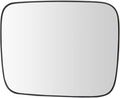 TRQ Driver Side Heated Mirror Glass with Backing Plate Snap On Compatible with 2015-2018 Jeep Renegade
