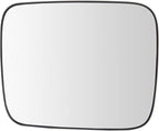 TRQ Driver Side Heated Mirror Glass with Backing Plate Snap On Compatible with 2015-2018 Jeep Renegade