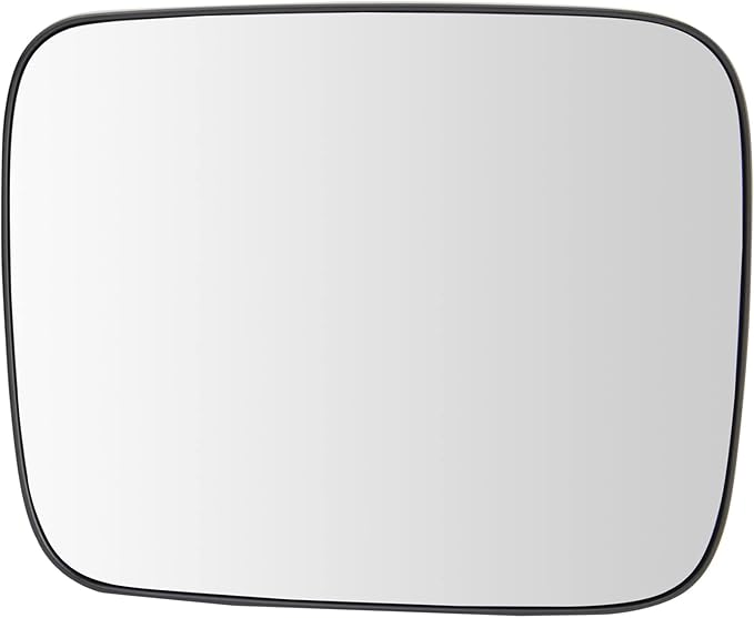 TRQ Driver Side Heated Mirror Glass with Backing Plate Snap On Compatible with 2015-2018 Jeep Renegade