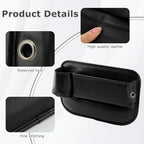 2-Pack Car Seat Gap Filler Organizer, Leather Storage Box with Cup Holder for Driver & Passenger Side, Gap Bag Front Seat Car Storage Accessories for Phone Keys Sunglasses Wallet(COLOR:Black)