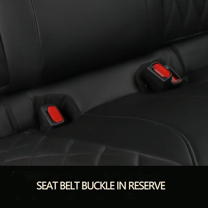 EKR Rav4 Seat Covers Custom Fit for Toyota Rav4 LE(NOT for Hybrid) 2013 2014 2015 2016 2017 2018,Leather Car Seat Cover for T