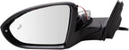TRQ Driver & Passenger Side Power Heated Memory Mirrors Paint to Match with Housing Turn Signal Compatible with 2019-2022 Vol