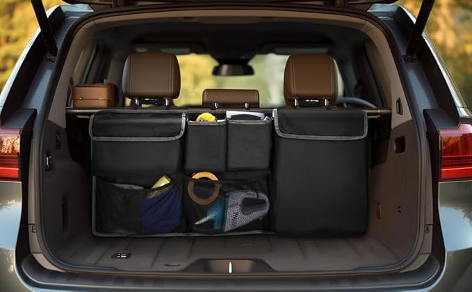 XHRING Car Trunk Organizer Storage Backseat Hanging Organizer Bag for Ford Bronco/Bronco Sport Escape Explorer Edge