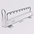 Pull Out Clothes Rail,Extendable Clothes Hanger Rail,Organizer Rack for Depth 14In/18In Wardrobe-White,45.6cm/18inch