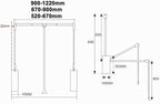 Pull Down Wardrobe Clothes Rail - Extendable Clothes Rail, Steel Sliding Trouser Bar, Push-Pull Wardrobe Organizer, Soft Clos