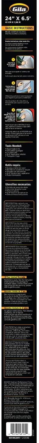 Gila Heat Shield Plus 35% VLT Window Tint, 2ft x 6.5ft