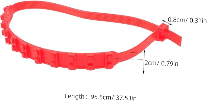 20Pcs Durable Car Snow Chains Skid Zip Tie Traction Devices for Trucks Electric Vehicles Cars Easy Installation Wide Fit for 