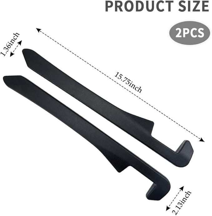 2PCS Car Seat Gap Filler,Flexible in between Car Seat Catcher for Tightly Filling Seats Gaps,Universal Cars Console Catcher Interior Cars Accessories for Women & Men (Black)
