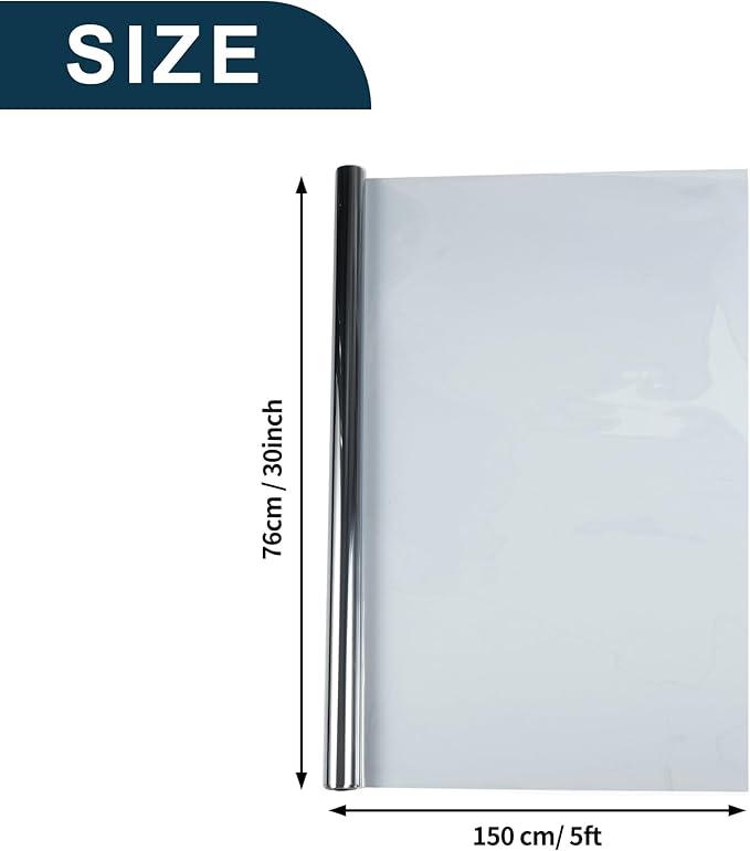 Motoforti Nano Ceramic Car Window Tint Film VLT 70% IRR 50% UVR 75% Gray 5ft x 30inch Privacy Film 2mil PET 1 Pc