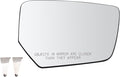 TRQ Passenger Side Mirror Glass Non Heated Convex For Factory Equipped Mirrors Compatible with 2014-20 Chevrolet Impala LT 20