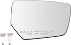 TRQ Passenger Side Mirror Glass Non Heated Convex For Factory Equipped Mirrors Compatible with 2014-20 Chevrolet Impala LT 20