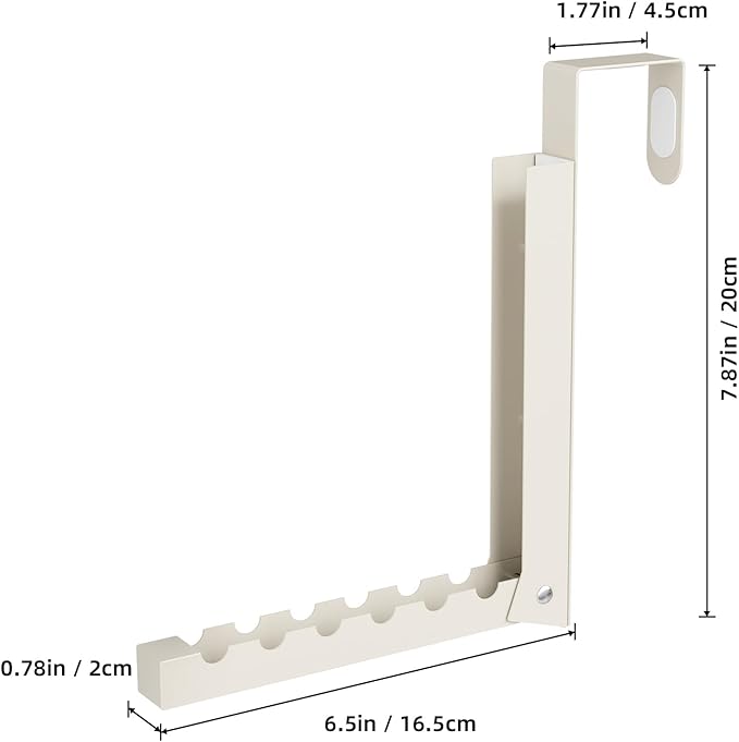 BAKON Over The Door Hanger Folding Clothes Drying Rack, Folding Hanging Coat Rack for Indoor Laundry Room Compact Small Space