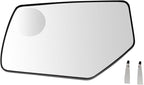 TRQ Driver Side Mirror Glass Heated Snap On Compatible with 2015-2020 Chevrolet Suburban Tahoe GMC Yukon Yukon XL GM1324147