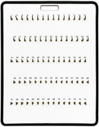 MICRO TEC Masonite Key Holder Wall Mount with 38 Spring-Lock Hooks 16" × 23-1/2" – Wall Mounted Key Organizer Board with Meta