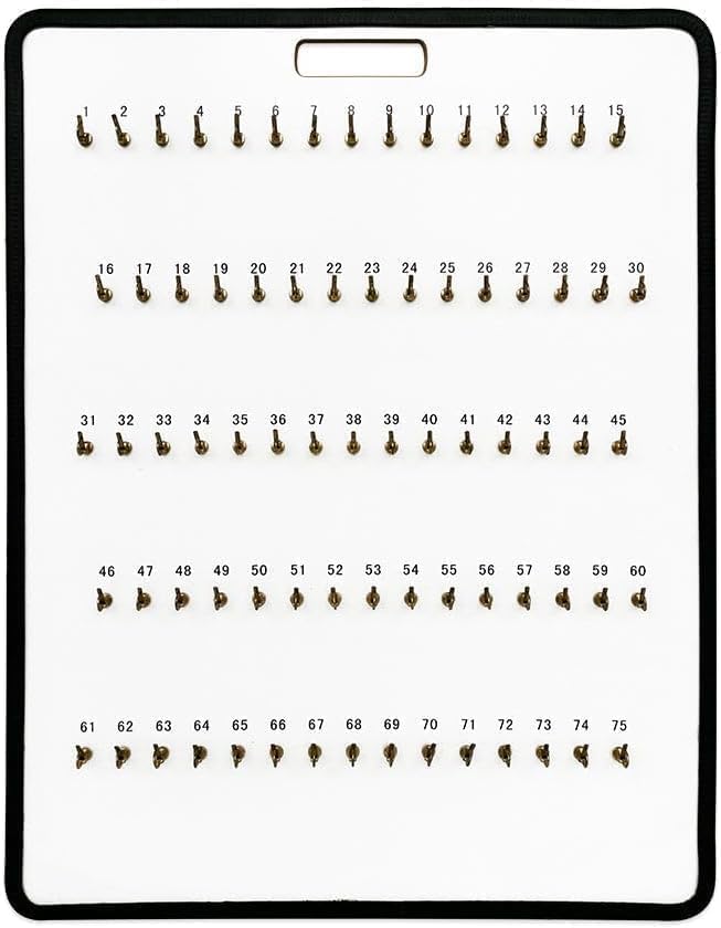 MICRO TEC Masonite Key Holder Wall Mount with 38 Spring-Lock Hooks 16" × 23-1/2" – Wall Mounted Key Organizer Board with Meta