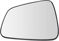 TRQ Driver Side Mirror Glass with Backing Plate For Factory Equipped & Aftermarket Mirrors Compatible with 2015-20 Chevrolet 