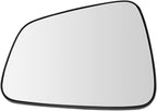 TRQ Driver Side Mirror Glass with Backing Plate For Factory Equipped & Aftermarket Mirrors Compatible with 2015-20 Chevrolet 