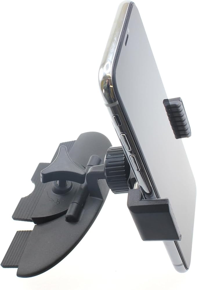 Car Mount CD Slot Holder Compatible with AT&T Propel 5G/Motivate 4/Maestro 3, Cradle Swivel Dock Strong Grip CD Player Slot
