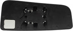 TRQ Left Lower Mirror Glass Snap On Clear Non Heated Compatible with 2015-2020 Ford F-150 2017-2022 Ford F-250 Super Duty F-3