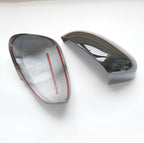 New 2pcs Door Exterior Rearview Mirror Cover Cap Trim for Nissan Rogue Mitsubishi Outlander 2022 2023 2024 (Glossy Black)