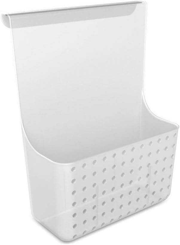 madesmart Over-Door Organizer, Storage for Aluminum Foil, Parchment Paper & Kitchen Wraps, Single Ventilated Bin with Soft-Gr