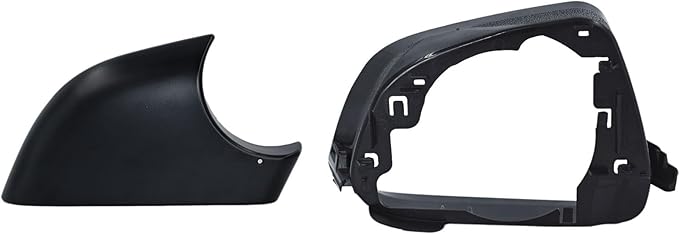 Fits For Tesla Model 3 Right Passenger Side Wing Mirror Cover and Mirror Frame Set Rearview Lower Holder Tray Cap Housing 2017-2024(right side black)