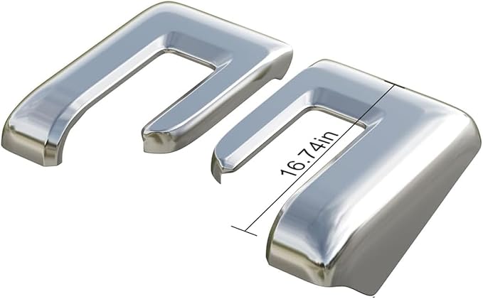 Keptrim for F150 Rearview Side Mirror Cover Trim for Ford F150 2021 2022 2023 2024 2025, ABS Chrome, 2pcs