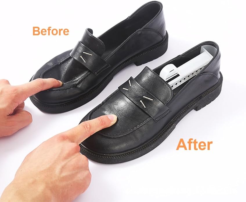 EchoDone 10 Pairs Plastic Shoe Tree Stretcher Shaper for Men