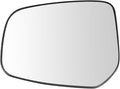 TRQ Driver Side Mirror Glass Heated For Factory Equipped Mirrors Compatible with 2014-2015 Mitsubishi Mirage 2017-2023 Mirage