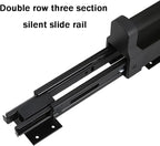 Pull-out Clothes Rail, Extendable Clothes Hanger, Bearing 30kg, Valet Rods for Closets, Silent Slide Wardrobe Hanger, Closet 