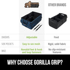 GORILLA GRIP Large Capacity Sturdy Trunk Storage Organizer, Slip and Water Resistant Collapsible Organization Container for