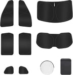 8PCS Window Shades for Rogue 2014-2020 Accessories – Full Coverage Sun Shade for Side Windows, Rear Triangular & Windshield – UV Protection & Privacy for Camping, Napping, Relaxing