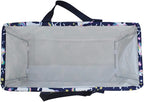 NGIL Extra Large Utility Tote Reusable Grocery Bag Oversized Collapsible for Groceries, Storage, Picnic, Beach (Unicorn Print-navy)