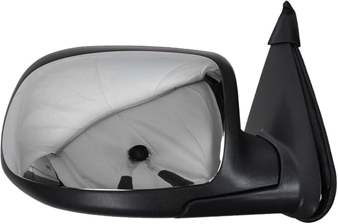 TRQ 2 Piece Driver and Passenger Side Mirror Assembly Set Manual Adjustment No Heat No Memory Chrome Compatible with 1999-200