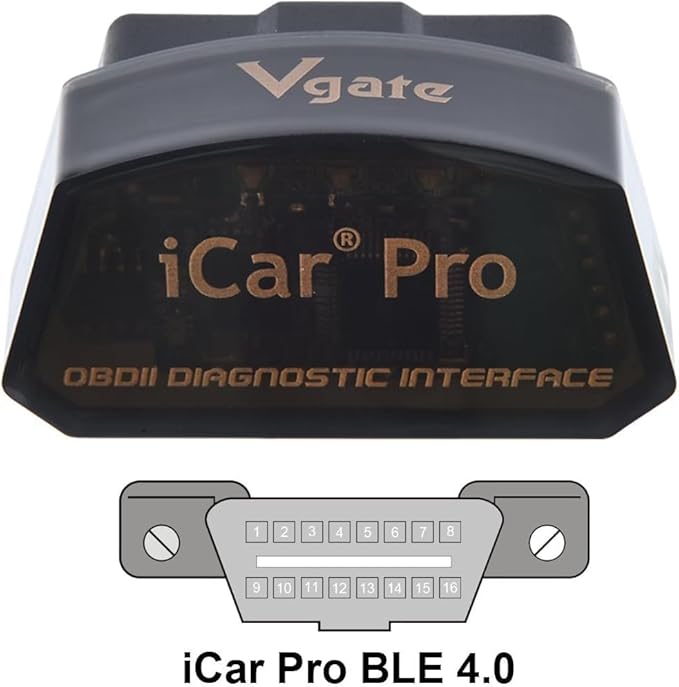 Vgate iCar Pro Bluetooth 4.0 (BLE) OBD2 Fault Code Reader OBDII Code Scanner Car Check Engine Light for iOS/Android